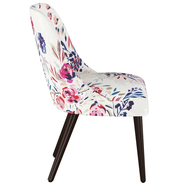 Jeanne Rounded Back Dining Chair Multi Floral - Skyline Furniture