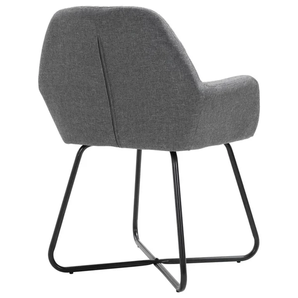 vidaXL Dining Chairs 6 Pcs Dark Gray Fabric, 277097