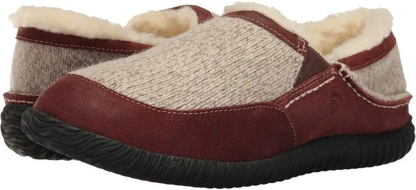 Acorn Men's Rambler Moc Slipper Grey Ragg Wool 9