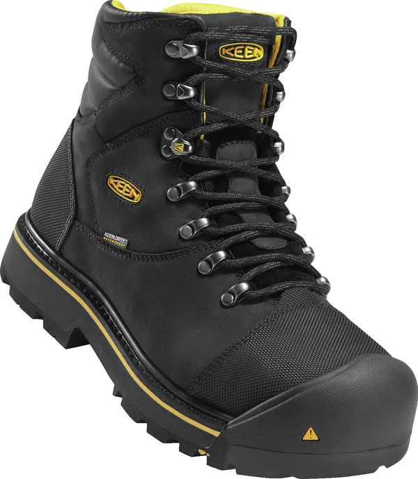 Keen Utility Men's WP Steel Toe Milwaukee Work Boots - Black, Size 13