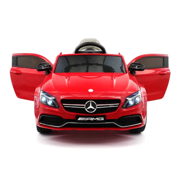 Mercedes C63S 12V Kids Ride-On Car with R/C Parental Remote, Red