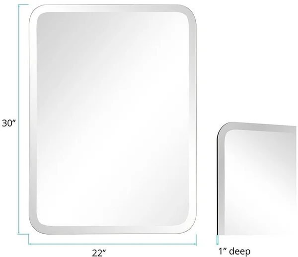 Howard Elliott 36016 Frameless Oblong Mirror