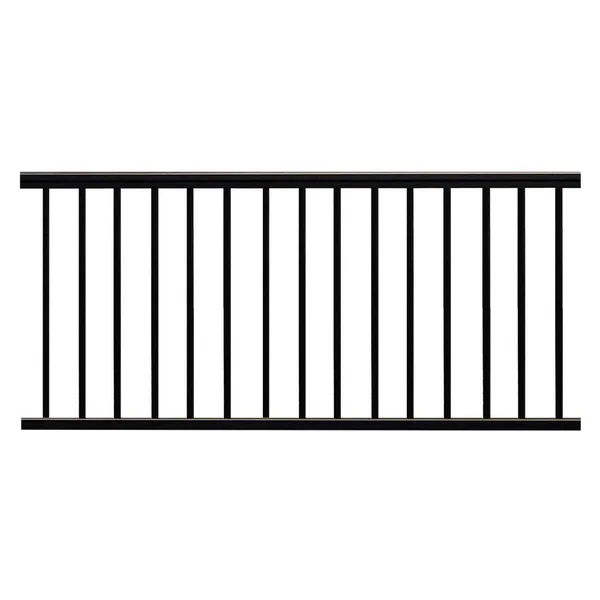 Weatherables Arlington 36 in. H x 96 in. W Textured Black Aluminum Railing Kit