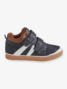 High Top Trainers with Touch Fasteners - for Boys Black