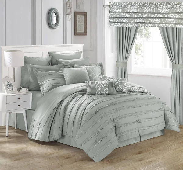 Chic Home Hailee 24 Piece Comforter Set - Silver