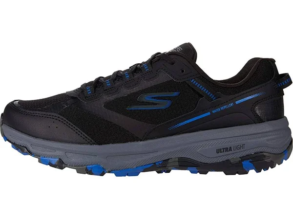 Skechers Go Run Trail Altitude - Marble Men's Shoes Black/Blue : 10 3E - Extra Wide