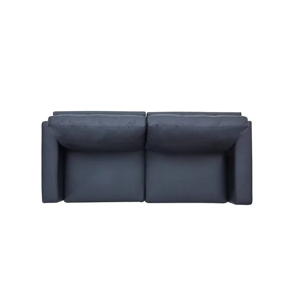 3-Seater PU Leather Couchu0026Sofa with Wood Frame and Durable Legs - Black