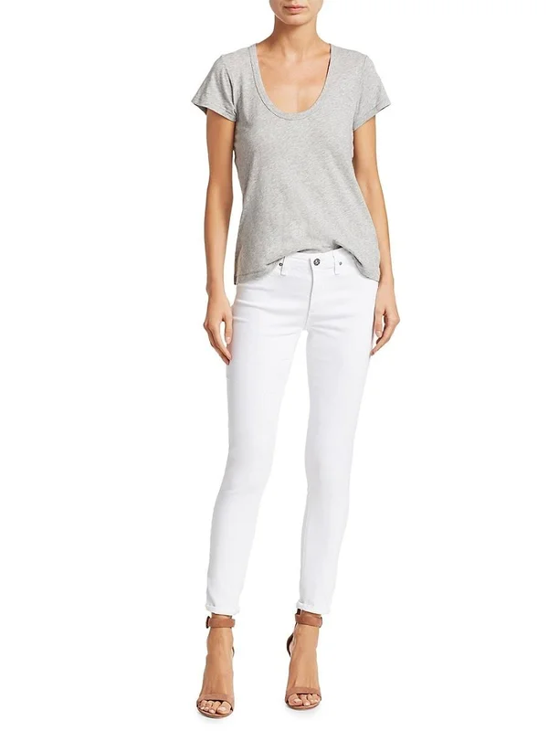 Ag The Legging Ankle Skinny Jeans, White, Women's, 32