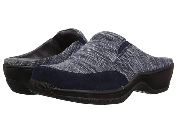 SoftWalk Women's Alcon Clog - Size: 6.5, Dark Navy Textile