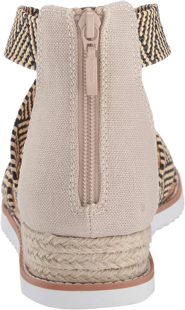 Skechers Women's Bobs Desert Kiss - Summer Sun Sandals, Natural, Black, 7.0