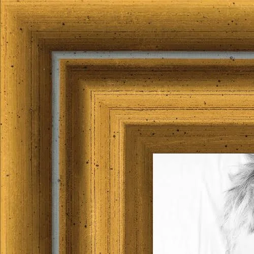 10x30 Gold Step Wood Picture Poster Frame for 30x10 Photo 2WOM-D1202-10x30 by ArtToFrames
