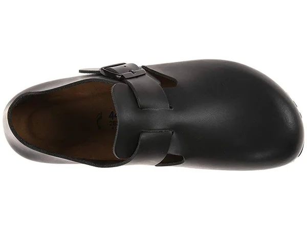 Birkenstock London Soft Footbed Hunter Black Leather - 37, Regular