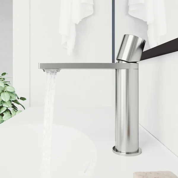 Vigo Halsey Single Hole Single-Handle Bathroom Faucet in Brushed Nickel