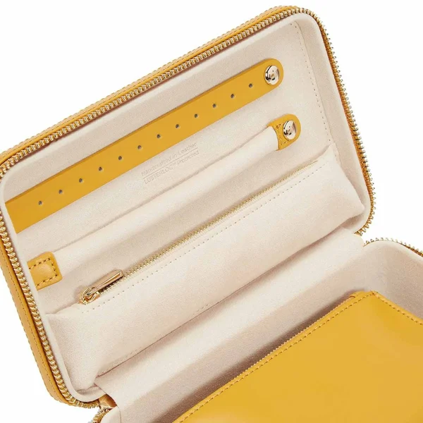 Wolf Maria Medium Jewelry Zip Case Mustard 766393