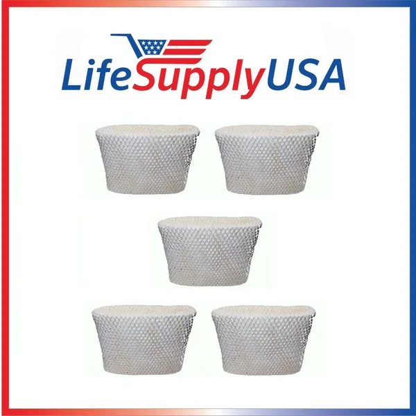 LifeSupplyUSA 5 Pack Replacement Filter Holmes Humidifier HWF65 HWF-65 H65-CHM1800 - HM1840, HM1845, HM1850