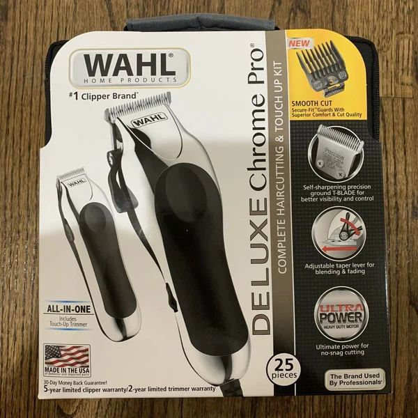 Wahl Hair Cutting & Touch Up Kit, Complete, Deluxe Chrome Pro