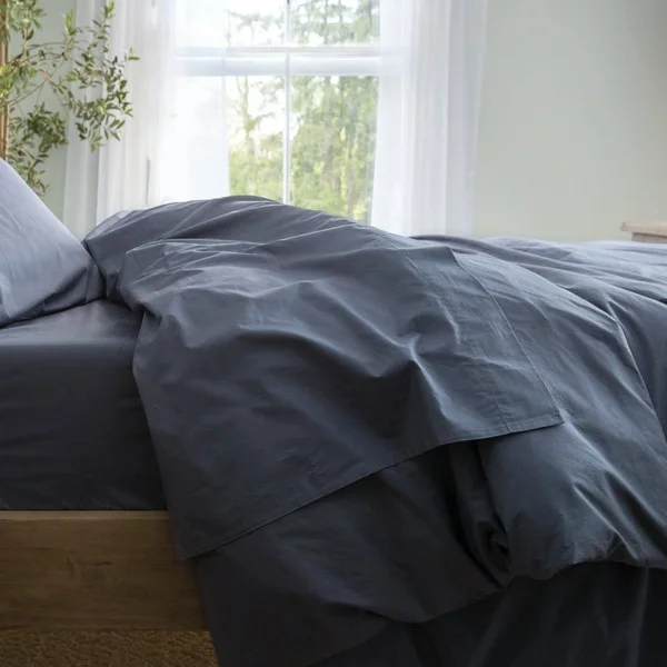 Tuft & Needle Percale Duvet Cover - King/Cal King - Slate