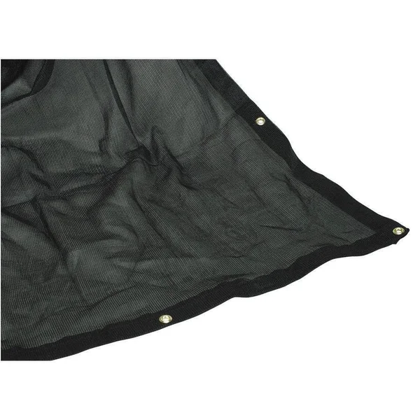 Zoro Select 3zrv7 Tarpaulin - Mesh, Polyeth, Cut Size 10x12ft, Black