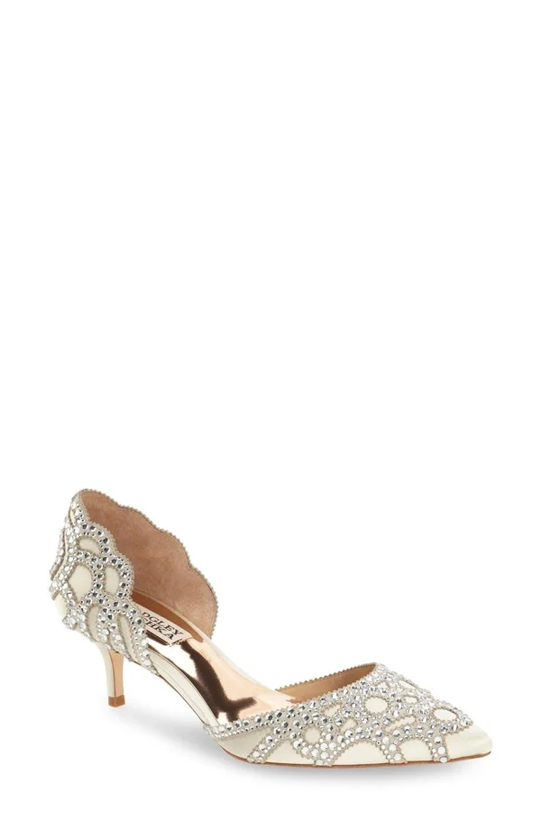Badgley Mischka Collection Ginny D&Orsay Pointed Toe Pump