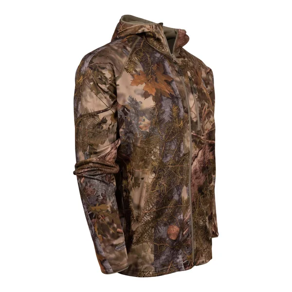 Hunter Full-Zip Fleece Hoodie - King&s Camo Mountain Shadow, 4XL