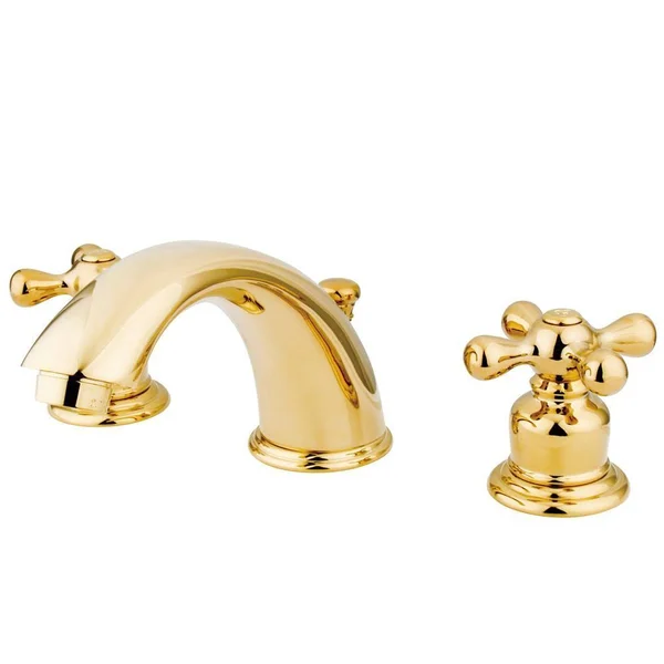 Kingston Brass KB971X Victorian Widespread Lavatory Faucet with Retail Pop-Up, Polished Chrome