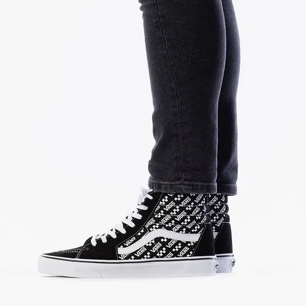 Vans Logo Repeat Sk8-Hi Black/True White