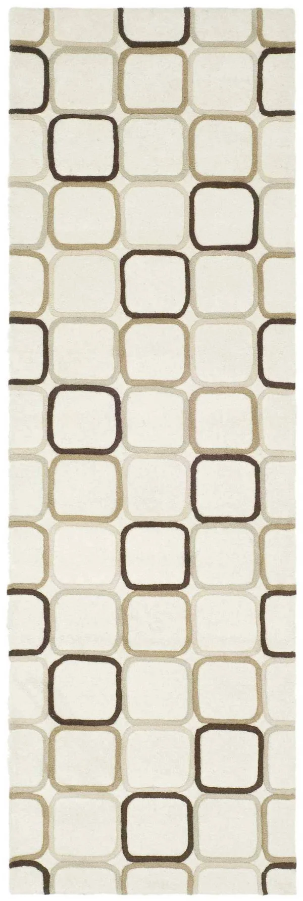Safavieh Soho SOH713A 2&6x22 x 10&0x22 Runner Ivory, Multi Area Rug