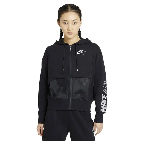 Nike Air Women's Full-Zip Top, Size 14, Black/White
