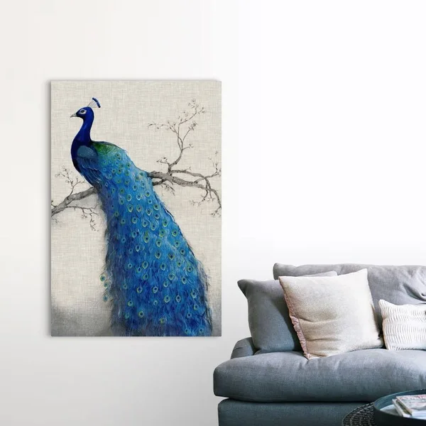 Peacock Blue II - Canvas Wall Art, 40x60, Great Big Canvas