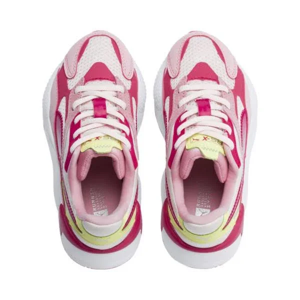 Puma RS-X3 Summer Splash Pink/White Preschool Girls& Shoes, Size: 2.5