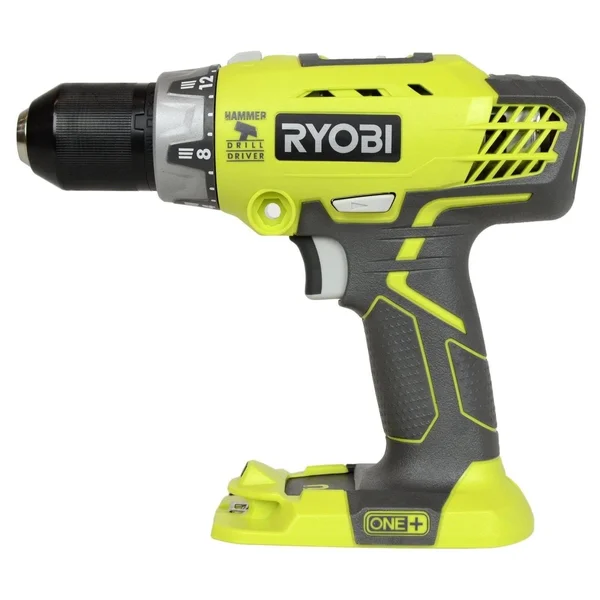 Ryobi P1812 ONE+ 18-Volt Lithium-Ion Cordless Hammer Drill Kit