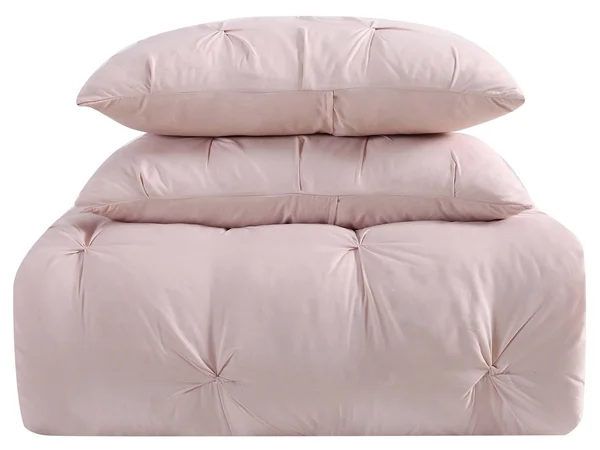 Pleated Full/Queen Duvet Set - Blush Pink by Ashley HomeStore