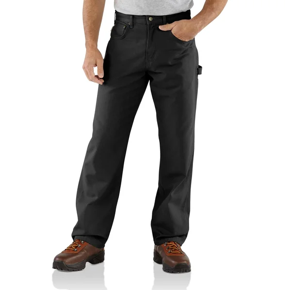 Carhartt Cotton Loose Fit Canvas Carpenter Pant - Black, 46W 32L