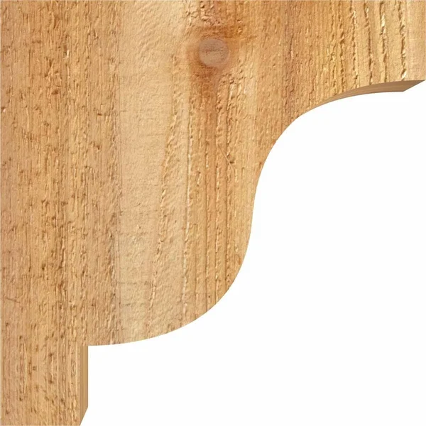Ekena Millwork COR04X12X12NEW00RWR 4x22W x 12x22D x 12x22H Newport Rough Sawn Corbel - Western Red Cedar