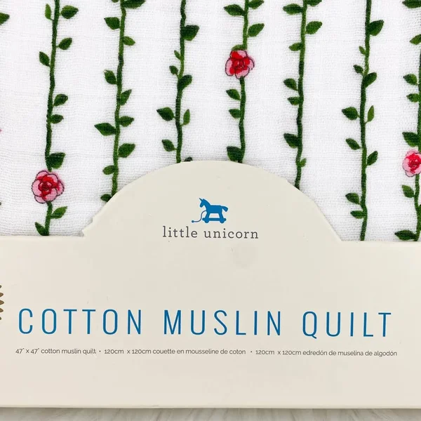 Little Unicorn Cotton Muslin Quilt - Rose Vine
