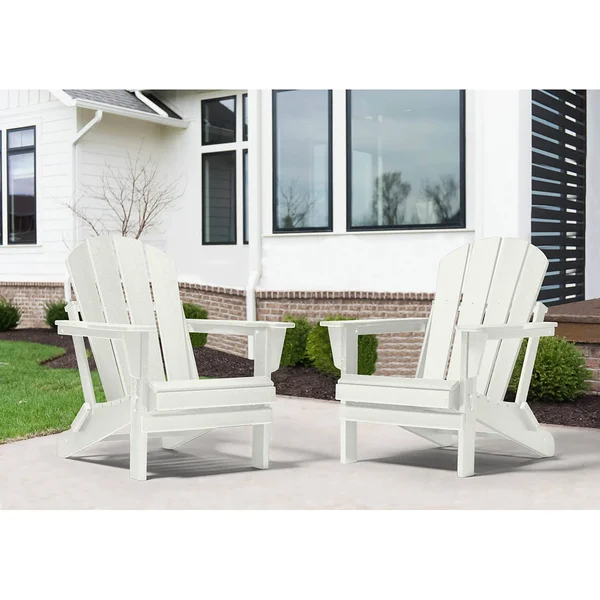 Laguna Folding Adirondack Chair (Set of 2) - Pacific Blue