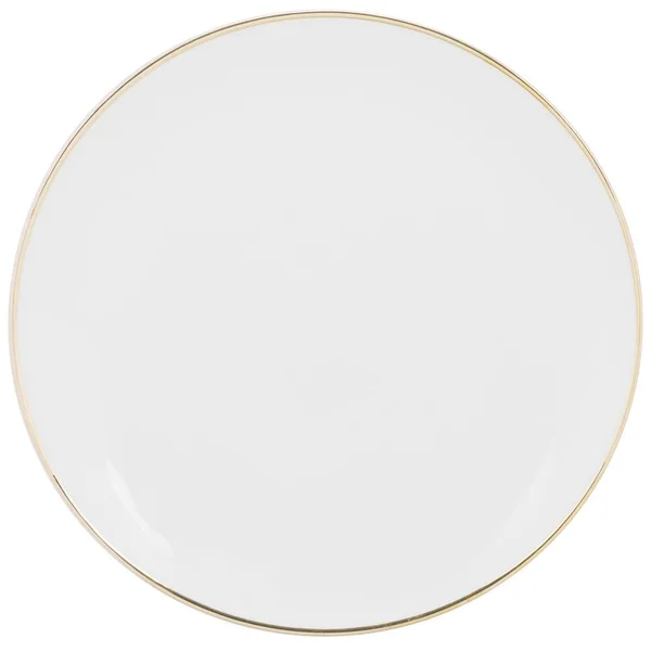 10 Strawberry Street CPGL0002 Coupe Gold Line 9 1/2x22 Gold Porcelain Luncheon Plate - 24/Case