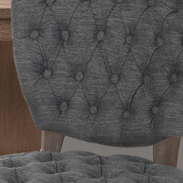 Case Tufted Dining Chair with Cabriole Legs (Set of 2) Beige