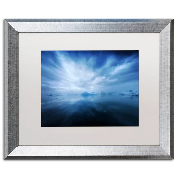 Trademark Fine Art Jokulsarlon by Philippe Sainte-Laudy Framed Photographic Print - Size: 16x22 H x 20x22 W x 0.5x22 D, Frame Co