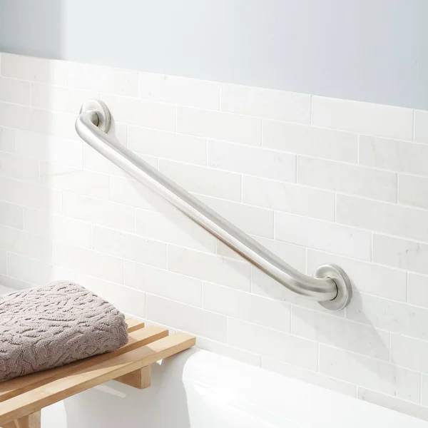 Signature Hardware Grab Bar Bathroom Accessory - Stainless Steel
