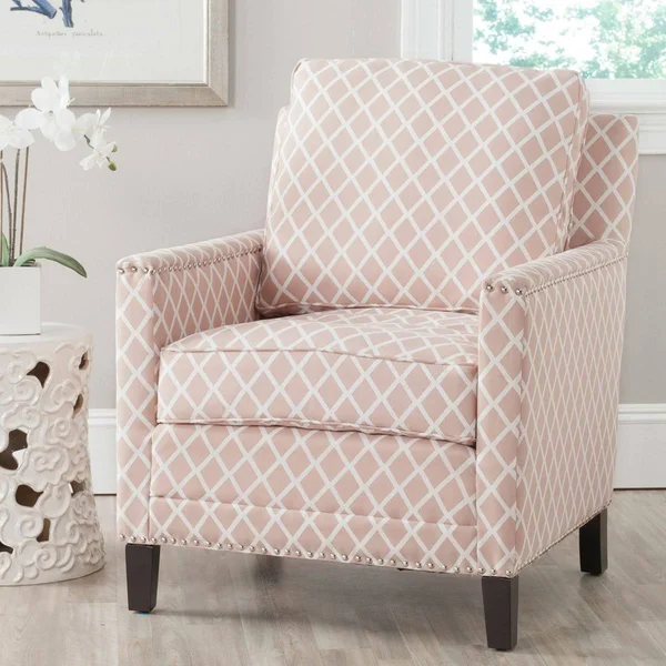 Safavieh Buckler Club Chair-Wheat Beige