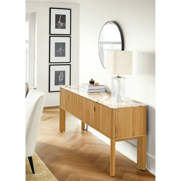 Room & Board - Modern Infinity 2D Mirror 46 Diameter in Onyx Gloss Black