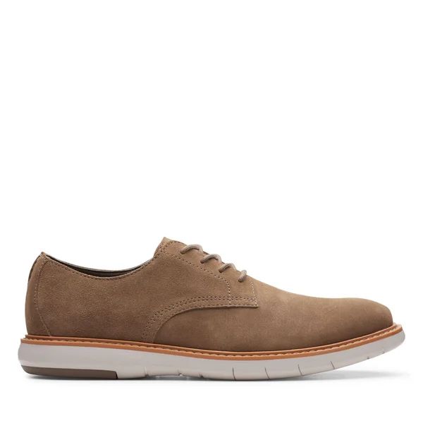 Clarks Men's Draper Lace Up Oxford - Size: 9.5, Olive Suede