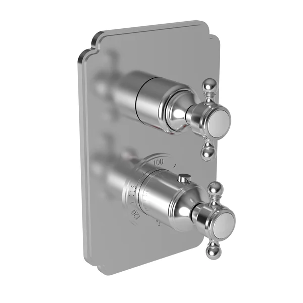 Newport Brass Chesterfield 3-1033TS/30 1/2x22 Thermostatic Trim - Midnight Chrome