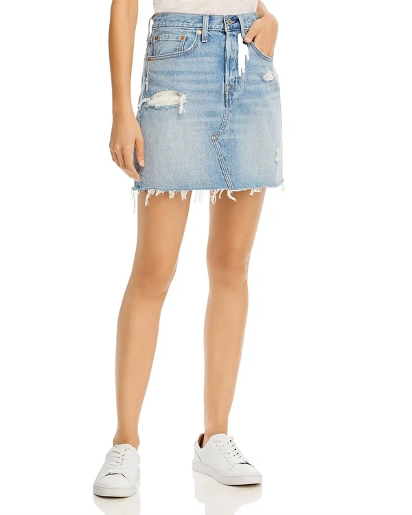Levi&s Ripped Denim Skirt - 25 - Gateway
