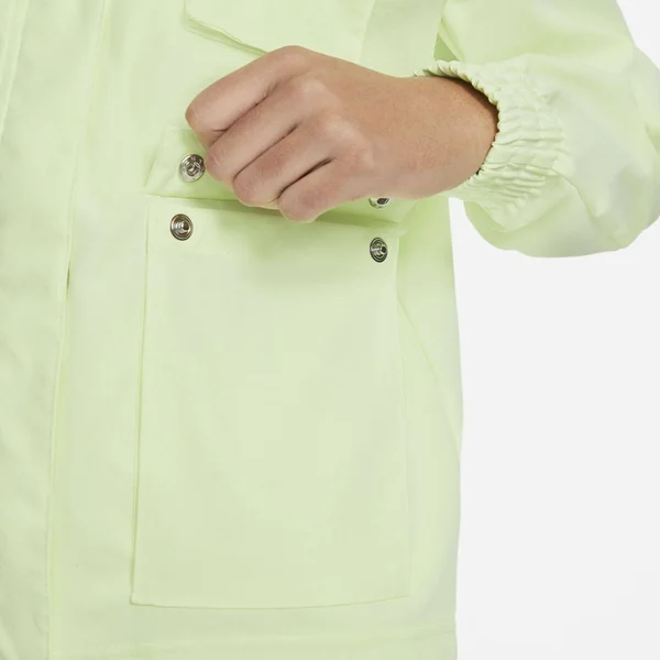 Nike NSW Swoosh Woven Jacket - Women's Volt Size Xs - Womens