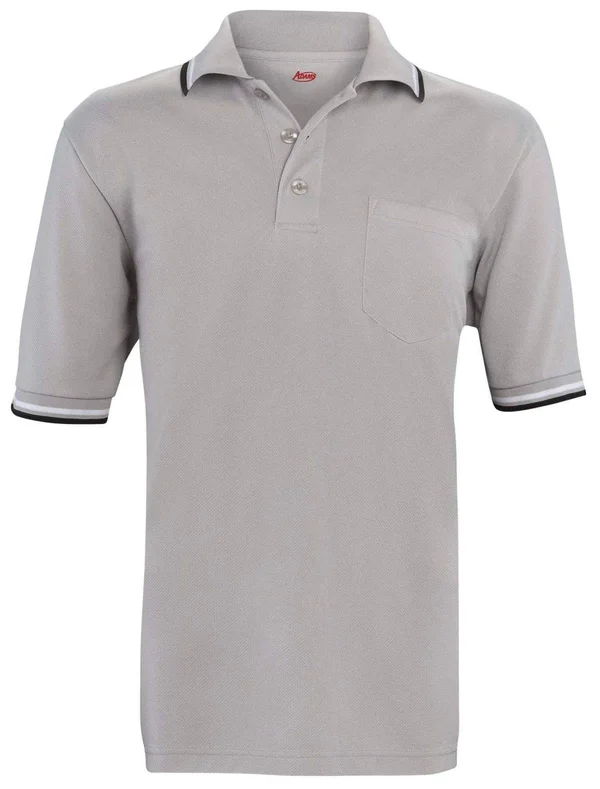 Adams Baseball/Softball Short Sleeve Umpire Shirt - Grey, Size: XXL