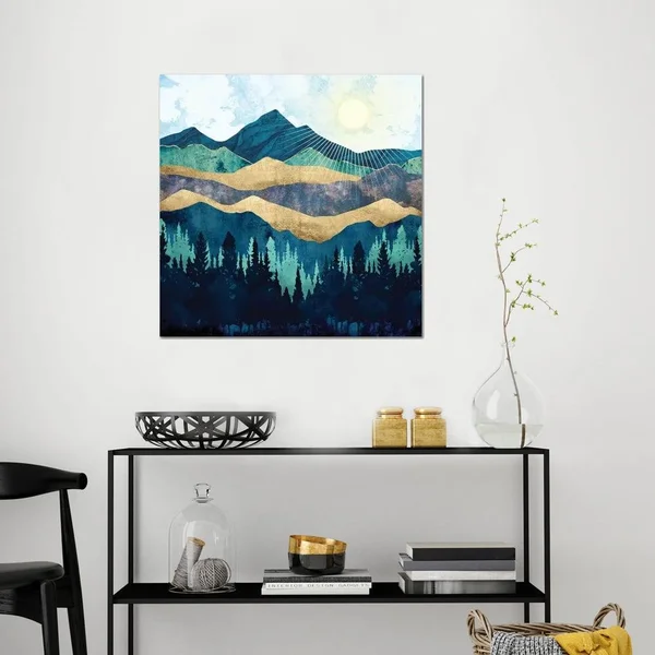SpaceFrog Designs Canvas Art Prints - Blue Forest