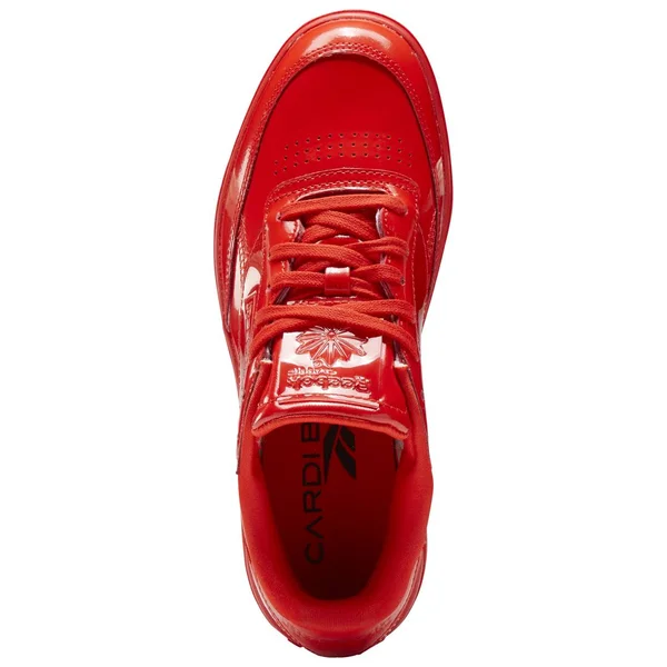 Reebok Cardi Coated Club C Double Red Women's Shoes, Size: 9