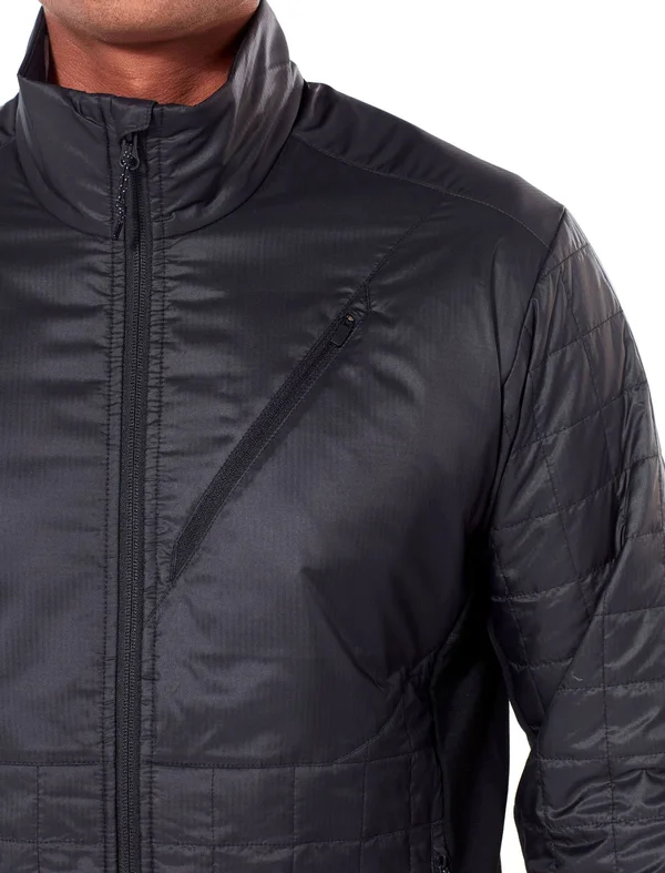 Icebreaker Men's Helix LS Zip Jacket - XL - Black - Jet Heather